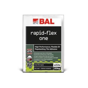 BAL Rapid-Flex One wall tile adhesive for bonding brick slips